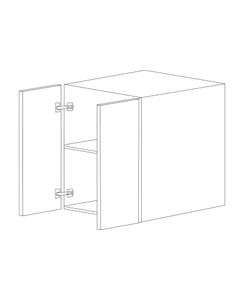 Bella 30x24x24 Wall Cabinet - White Melamine Box - Assembled