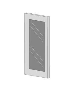 Aluminum Frame with frosted Glass for W3336 - 2 doors