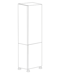 Glossy White 24x84 Pantry Cabinet - Assembled