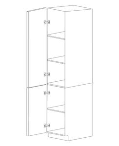 High Gloss White 18x84 Pantry Cabinet - Assembled
