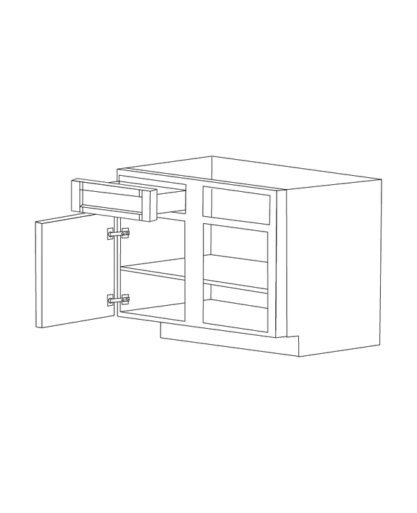 Lexington Espresso Shaker 36x24 Base Blind Corner Cabinet - Assembled