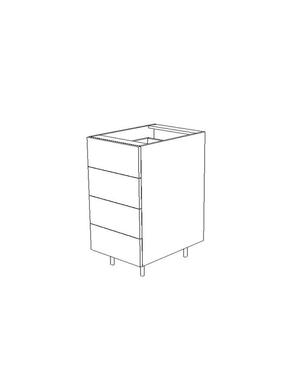 Silver Lining 24" Drawer Base Cabinet - 4Drawers - RTA
