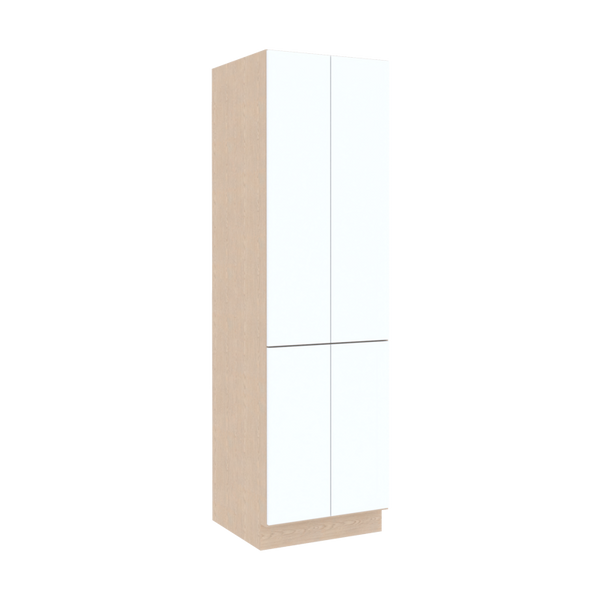 High Gloss White 24x84 Pantry Cabinet - Assembled