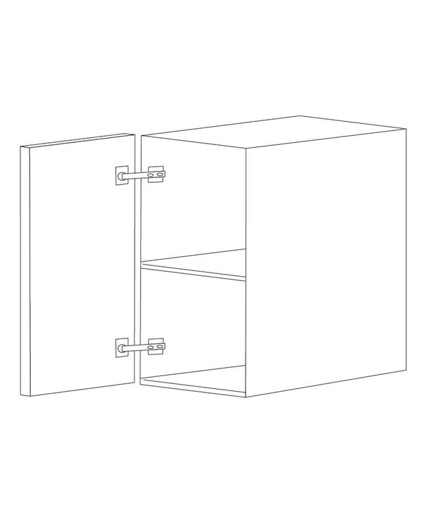 Matte Black 24x30 Wall Cabinet - 1 Door - RTA