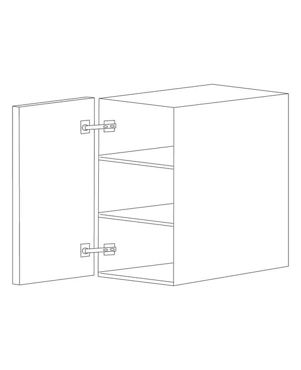 Matte White 24x36 Wall Cabinet - 1 Door - RTA