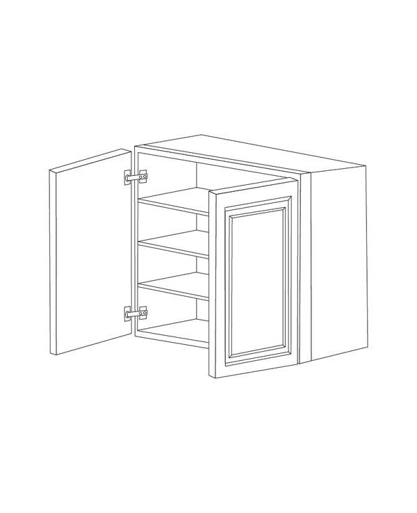 Romona Modern Gray 27x36 Wall Cabinet - Assembled