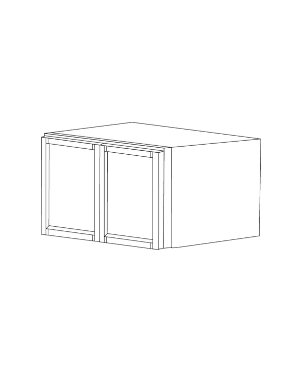 Fresno Grey Shaker 30x15x12 Wall Cabinet - Assembled