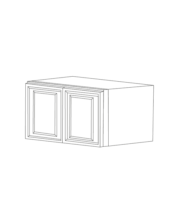 Romona Modern Gray 30x15x12 Wall Cabinet - Assembled