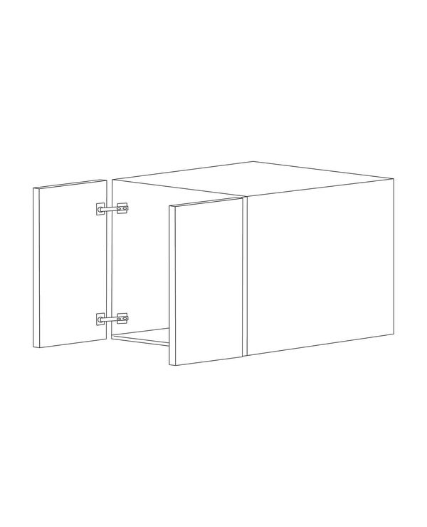 Glossy White 30x15 Wall Cabinet - RTA