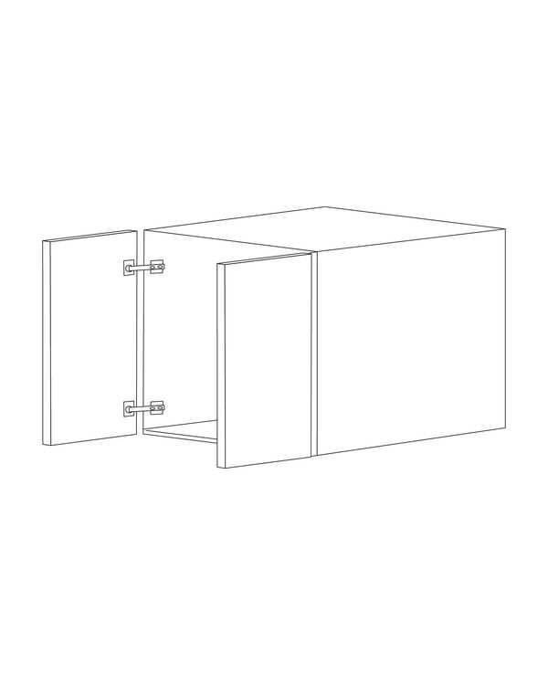 Super Matte Jade 30x15x12 Wall Cabinet - Assembled