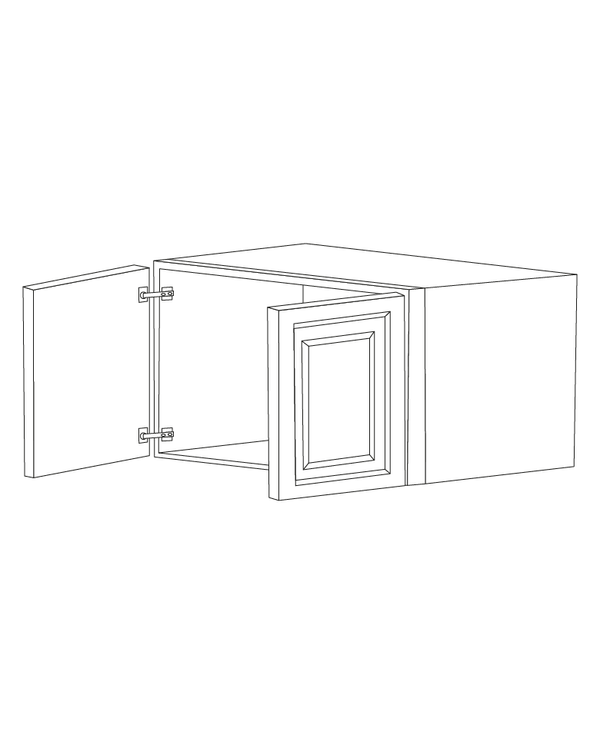 Romona Modern Gray 30x18x12 Wall Cabinet - Assembled