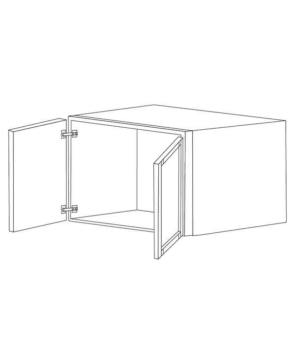 Lexington White Shaker 30x21x12 Wall Cabinet - Assembled