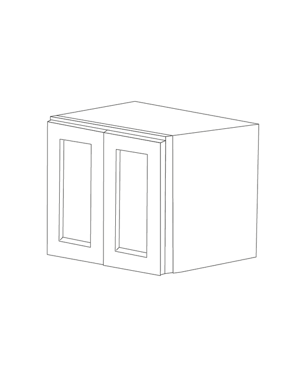 Malibu White Shaker 30x24x12 Wall Cabinet - Assembled
