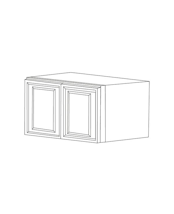 Romona Modern Gray 30x24x12 Wall Cabinet - Assembled