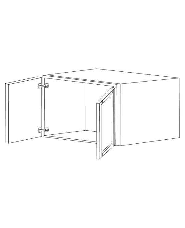 Irvine White Shaker 30x24x12 Wall Cabinet - Assembled