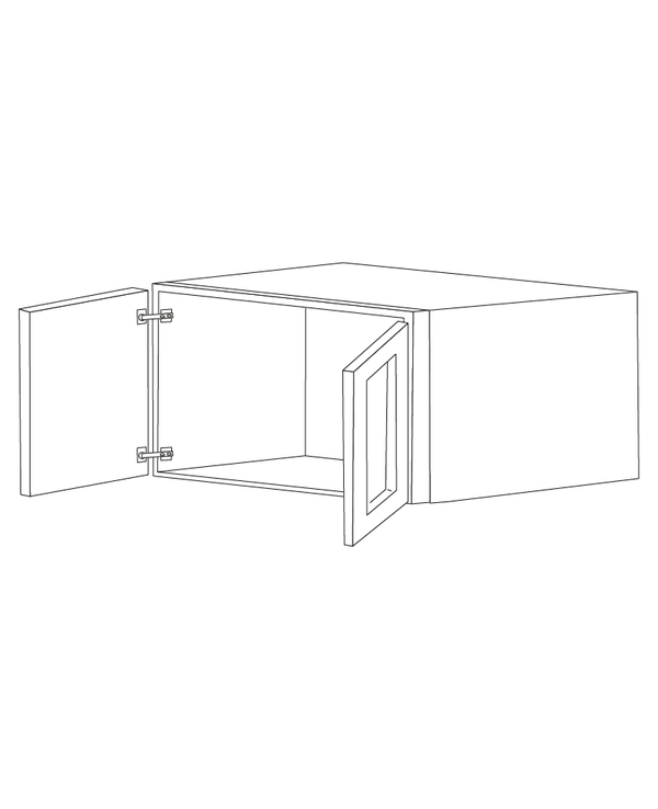 Malibu Grey Shaker 36x12x12 Wall Cabinet - Assembled