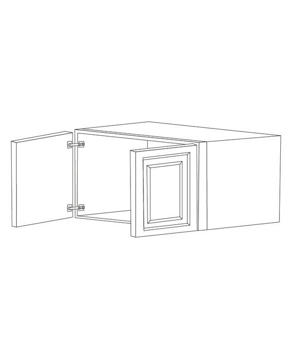Romona Modern Gray 36x12x12 Wall Cabinet - Assembled