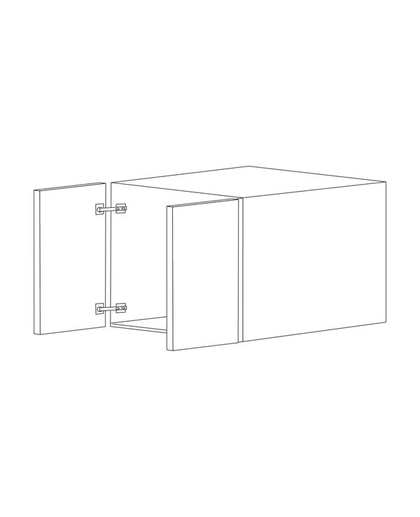 Glossy White 36x12 Wall Cabinet - Assembled