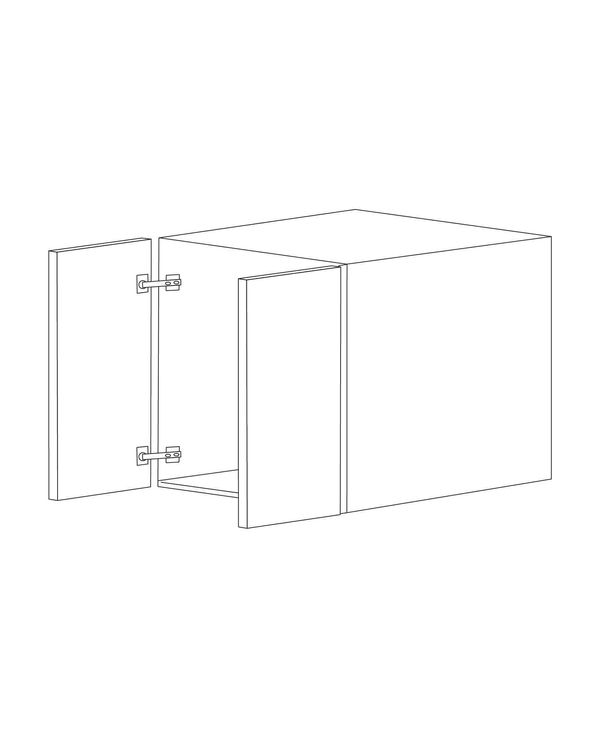 Glossy White 36x18 Wall Cabinet - Assembled