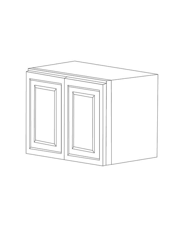 Romona Modern Gray 36x21x24 Wall Cabinet - Assembled