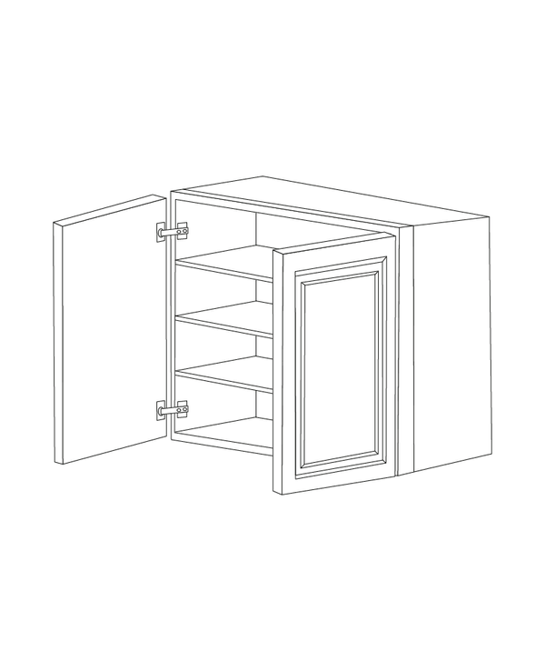 Romona Modern Gray 36x36 Wall Cabinet - Assembled