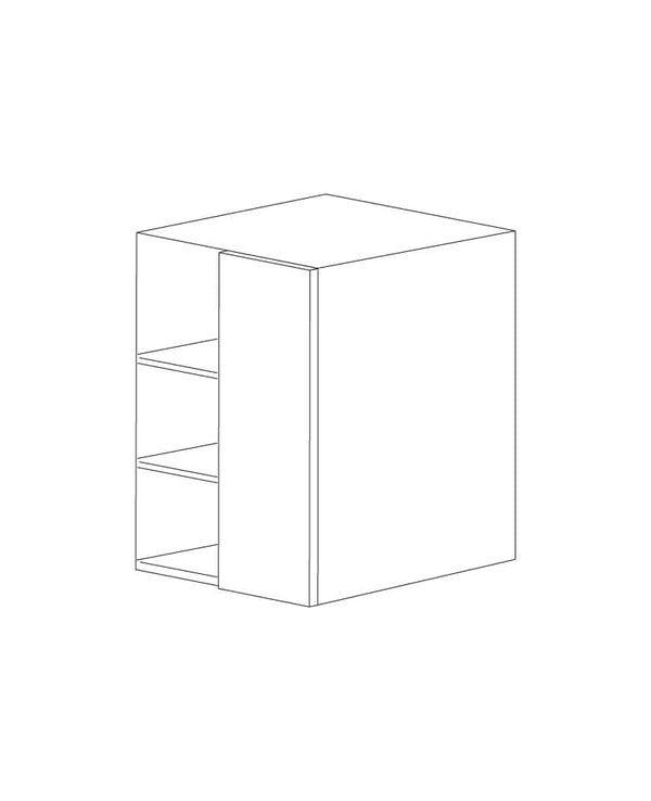 Dark Wood 30x36 Wall Blind Corner Cabinet - Assembled