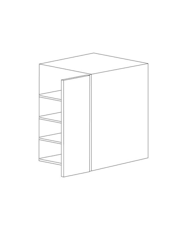 Glossy White 30x42 Wall Blind Corner Cabinet - RTA