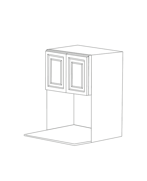 Anaheim Grey 27x30 Microwave Wall Cabinet - Assembled