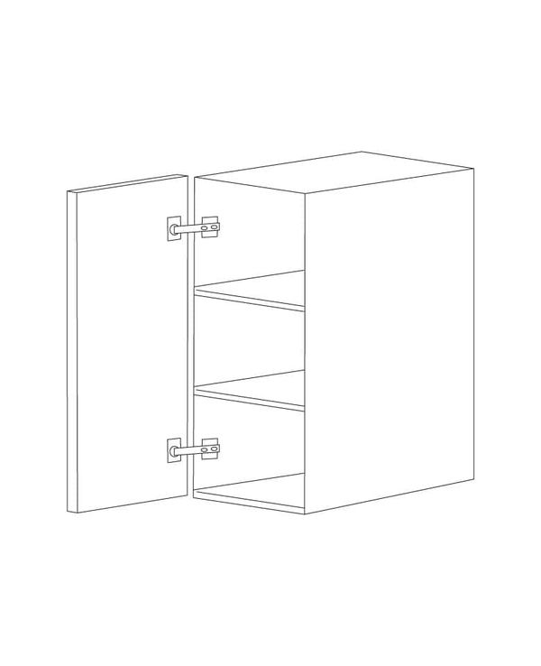 Bella 24x55 Pantry Top Part - Single Door - White Melamine Box - Assembled
