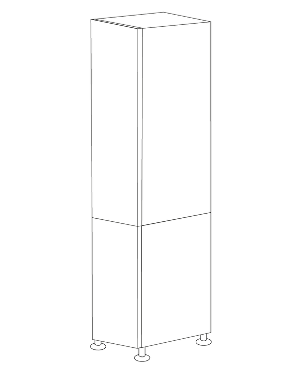 Glossy White 24x90 Pantry Cabinet - Assembled