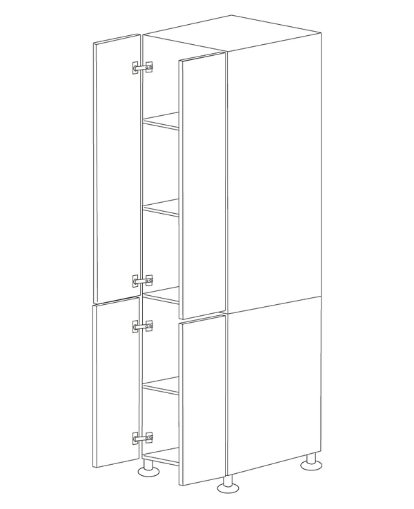 Glossy White 30x84 Pantry Cabinet - Assembled