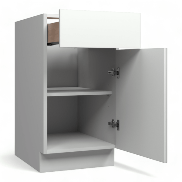 High Gloss Black 24" Base Cabinet - Single Door - RTA