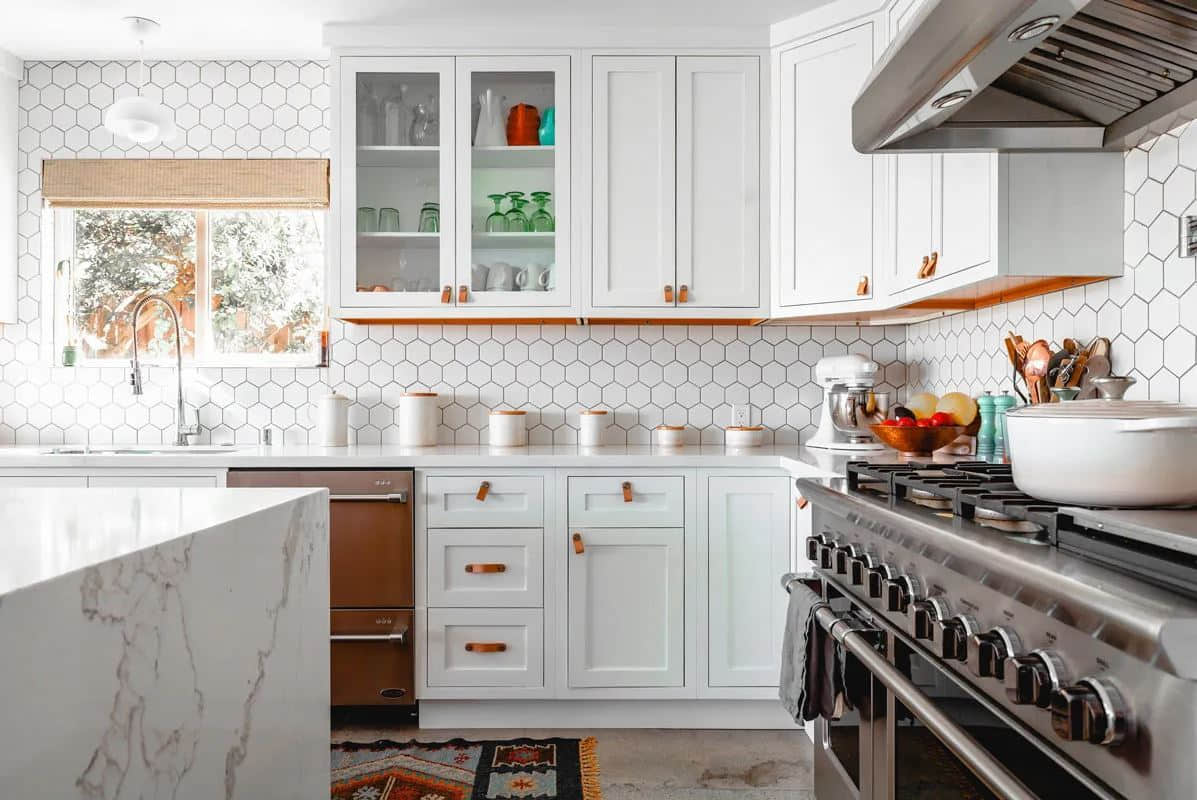 Snow White Inset Shaker Cabinets